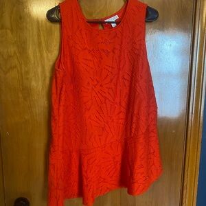 Dana Buchman Red Textured Top